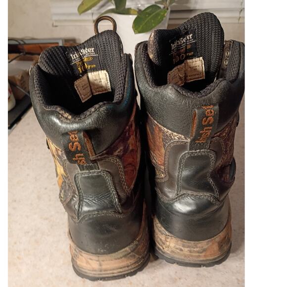 Irish Setter Mens 9 Insulated Hunting Boots 1000g Thinsulate Leather Camo main image 11